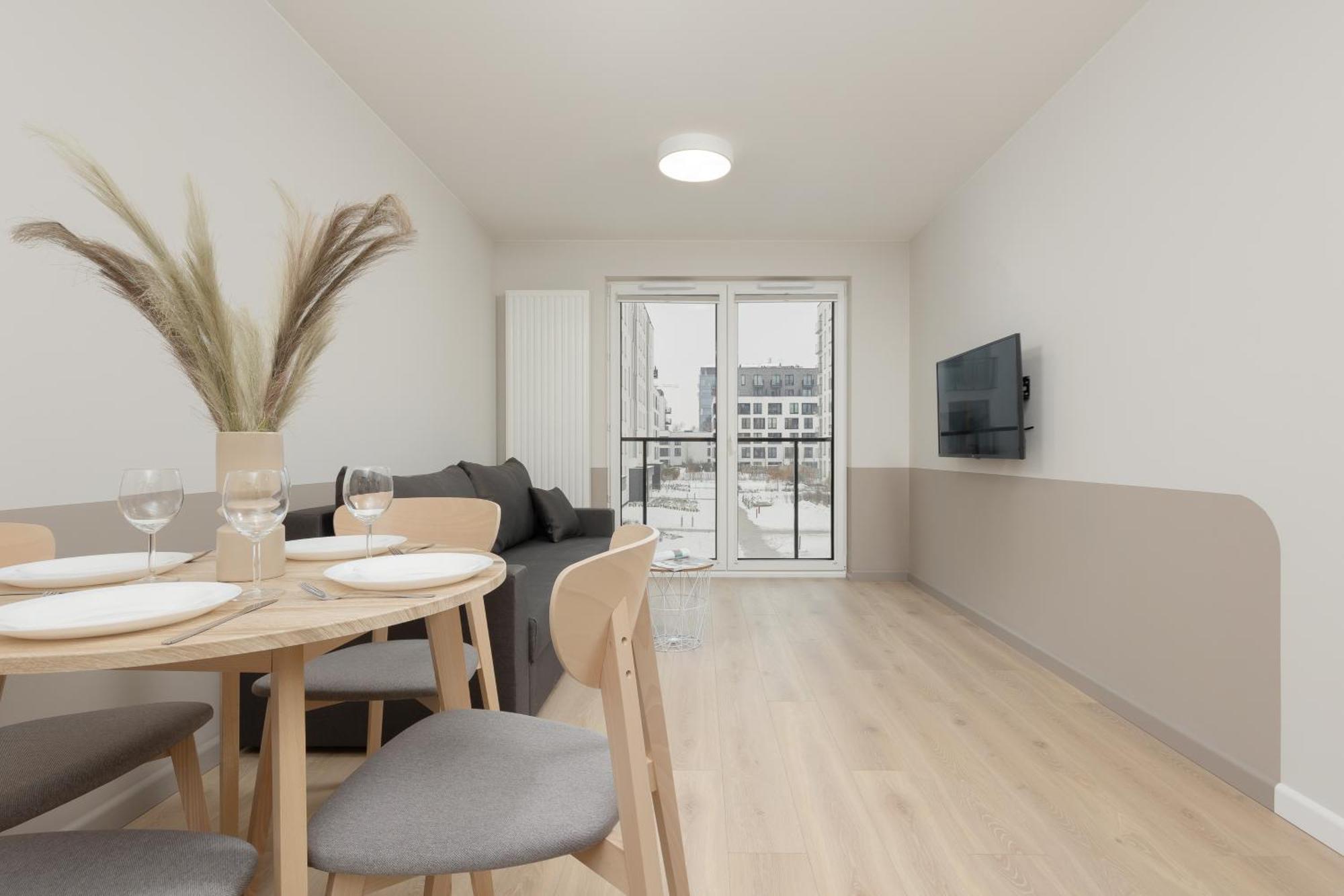 Aparthotel Mokotow Business Center By Noclegi Renters Warszawa Exteriör bild
