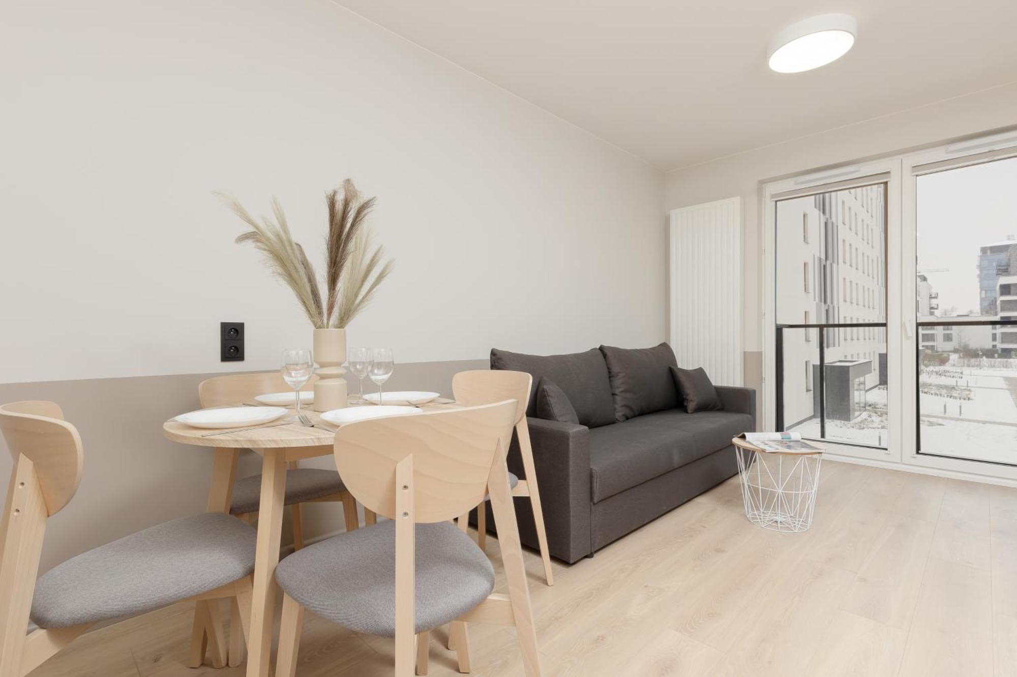 Aparthotel Mokotow Business Center By Noclegi Renters Warszawa Exteriör bild